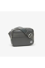 Men's Leather Printed Gray Messenger Bag