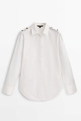 Gold Buttoned Poplin Shirt - Swordslife