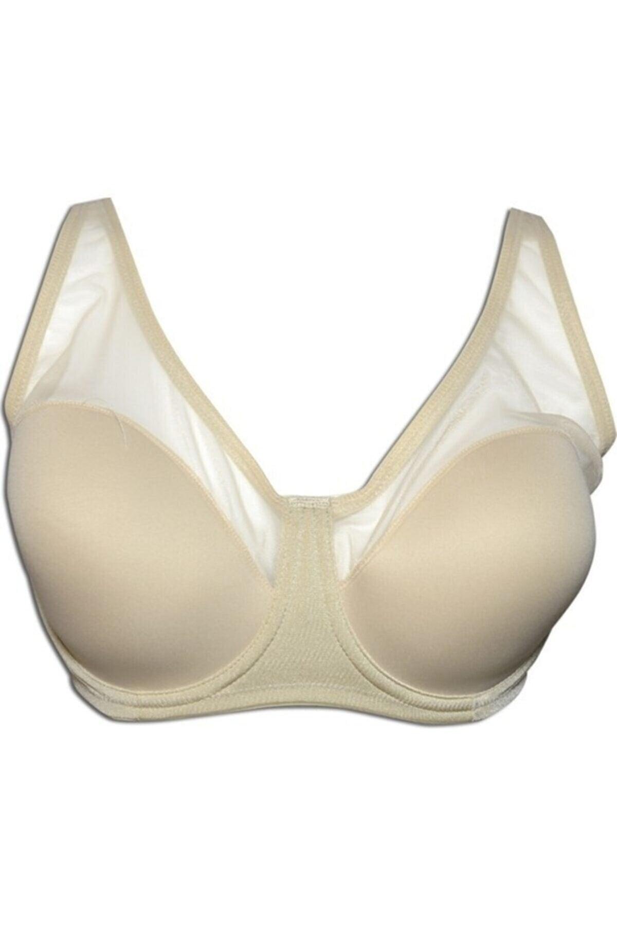 Women's White Tulle Detailed Gathering Bra - Swordslife