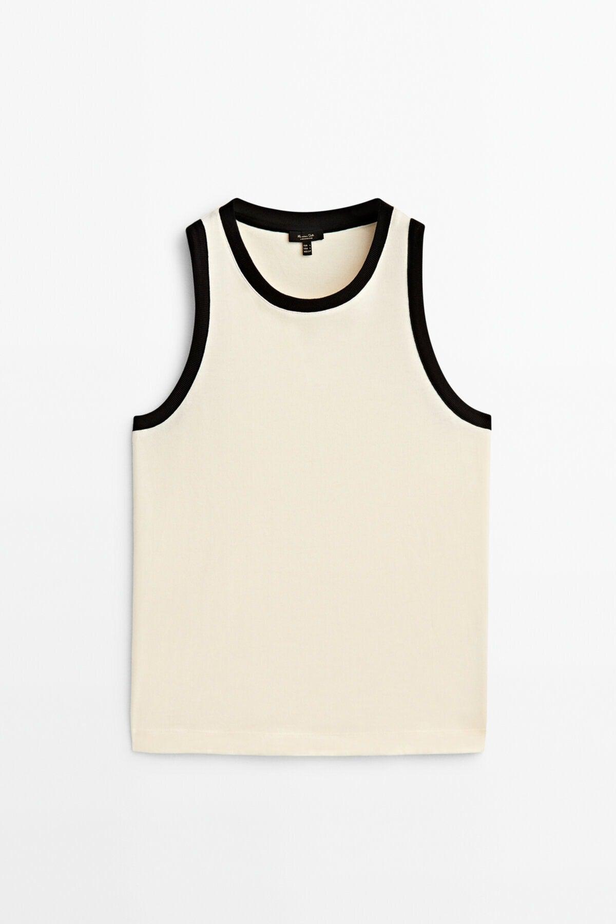 Sleeveless Contrast T-shirt - Swordslife