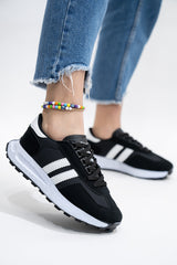 Unisex Snkr Black White Casual Casual Sports Shoes Sneaker