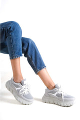 Women's Lace-Up Mesh Casual Sneaker Sneakers RM0474