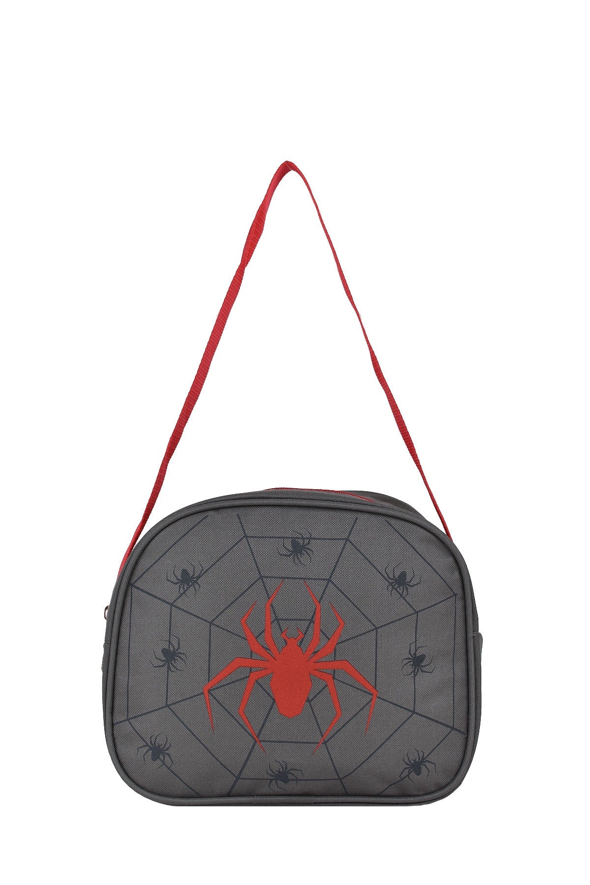 Multi-Compartment Primary School Backpack And Lunch Box Set With Spider Pattern 1340