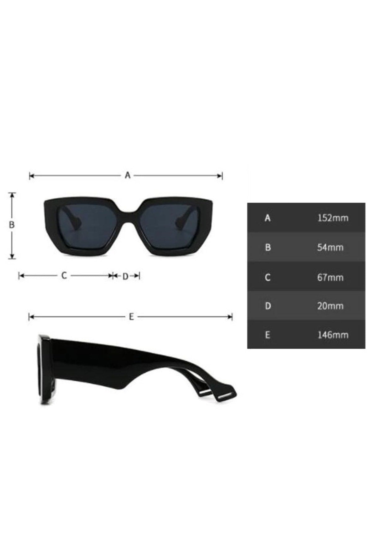 Unisex Sunglasses Transparent Smoked 1030