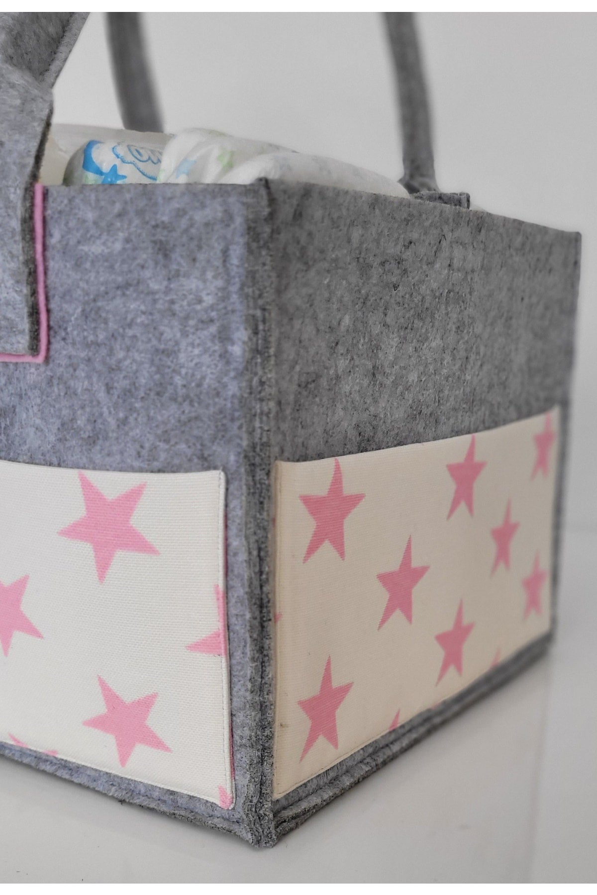 Handmade Multi-Purpose Felt Mother Baby Care And Organizer Bag Functional Organizer