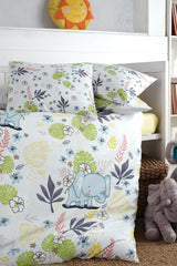 Baby Duvet Cover Set One Hundred Percent Cotton | Elephant