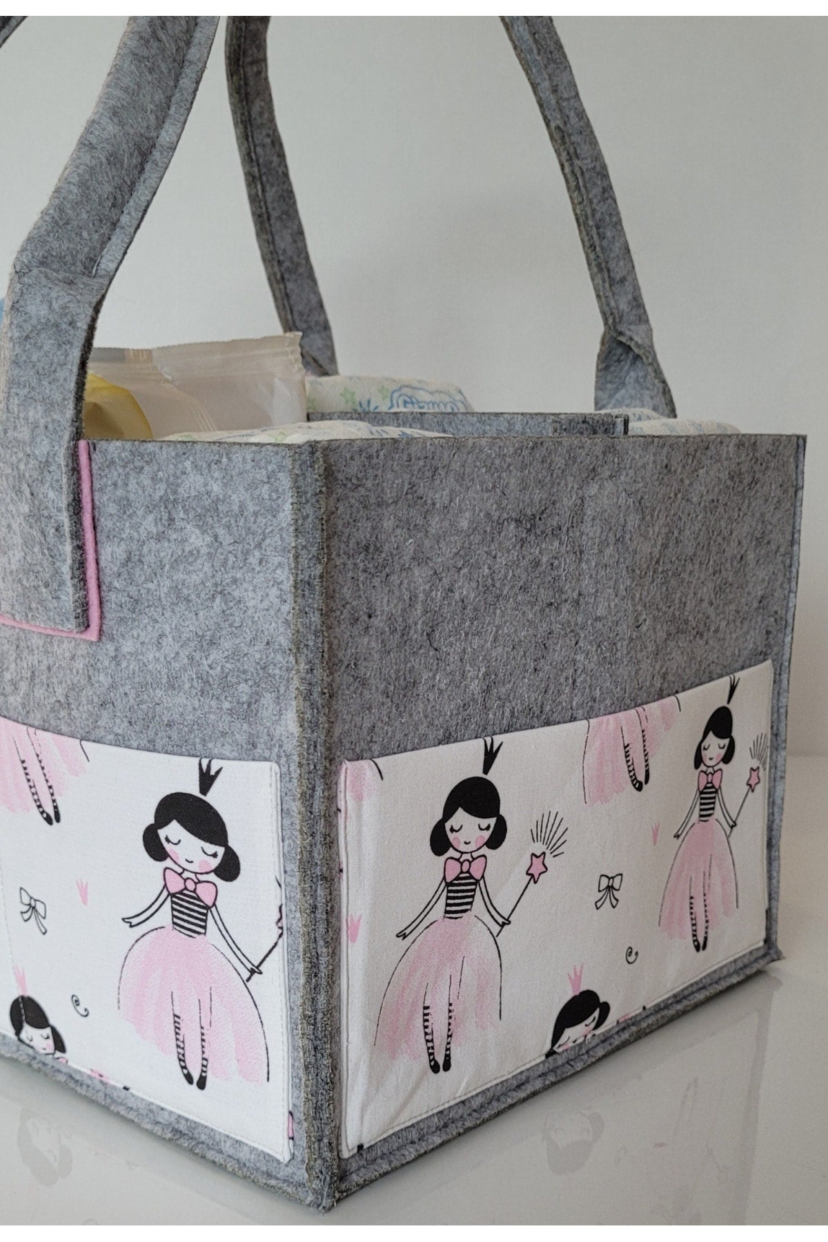 Handmade Multi-Purpose Felt Mother Baby Care And Organizer Bag Functional Organizer