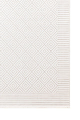 Meridian Cream Non-Slip Base Modern Woven Carpet Kids Room Living Room Living Room Kitchen 65287 - Swordslife