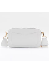 Women's Canta White Quality Sport Stylish Crossbody Shoulder Bag with Two Compartment Pockets (SMALL SIZE)