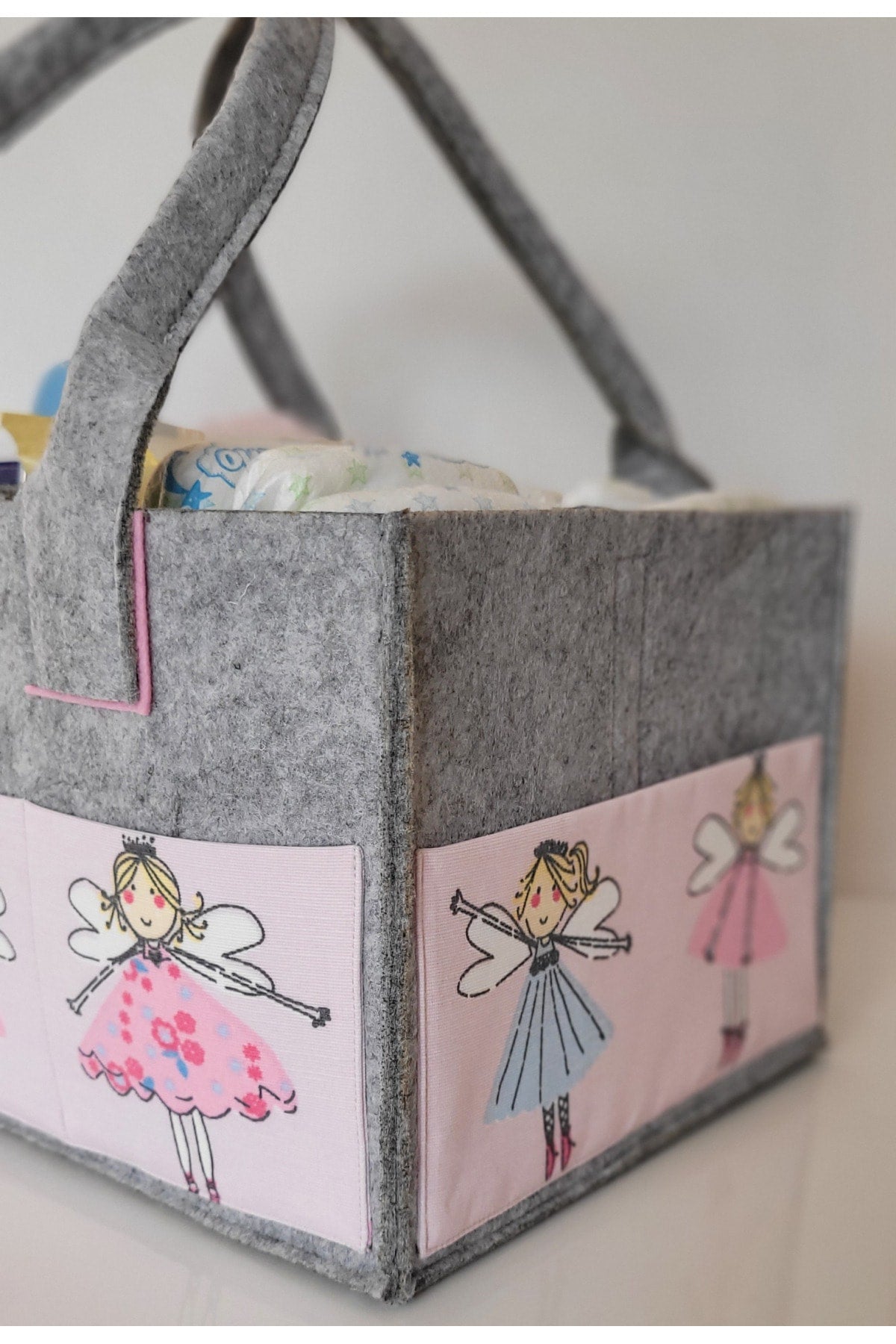 Handmade Multi-Purpose Felt Mother Baby Care And Organizer Bag Functional Organizer