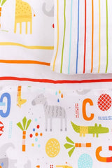 Double Sided Baby Duvet Cover Set Hello Friend